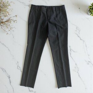 GUCCI Women’s Black Pinstripe Ankle Pants Size IT 40